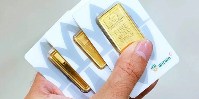 Gold Price Declines This Weekend, Price Is IDR 1,934,000.