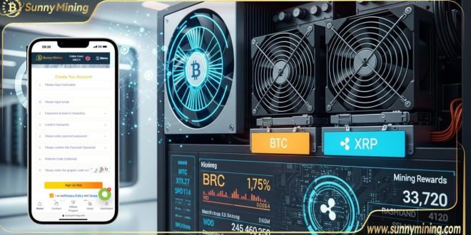 SunnyMining Launches Free Mobile Cloud Mining App, Allowing